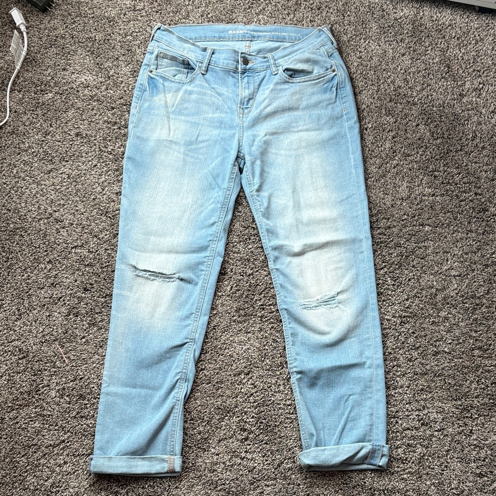 Old Navy Light Blue Boyfriend Jeans